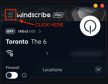 Preferences menu location