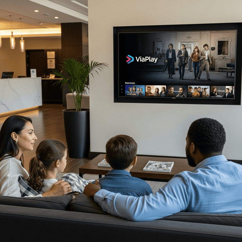 Серверы в странах, поддерживаемых Viaplay